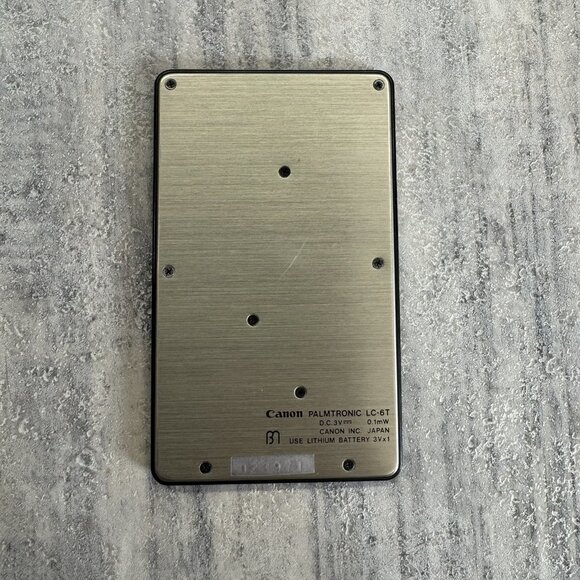 CANON Palmtronic LC-6T Pocket Calculator Quartz LCD Japan RARE Working - Picture 5 of 13